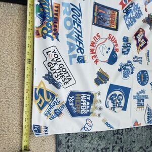 Very lightweight Kansas City Royals blanket. New and never used.